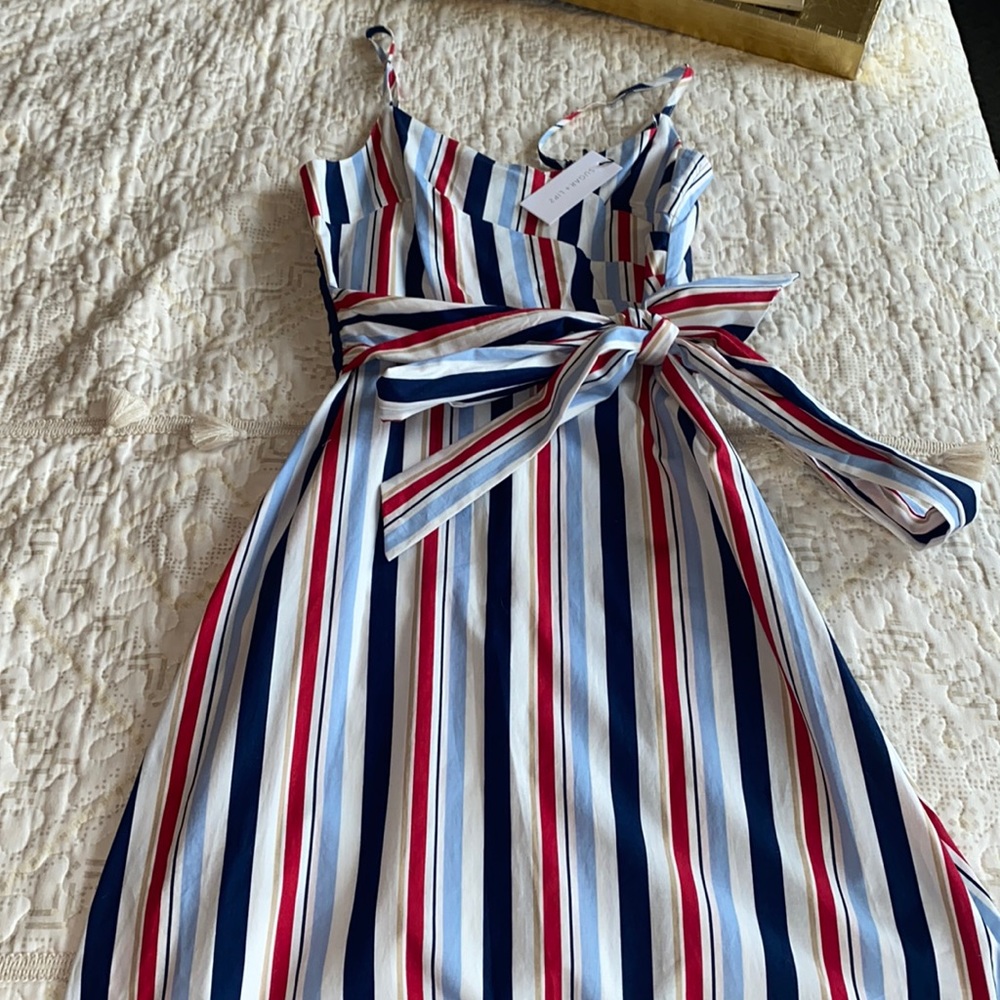 SUGAR LIPS red,white,and blue sundress size xs nwt